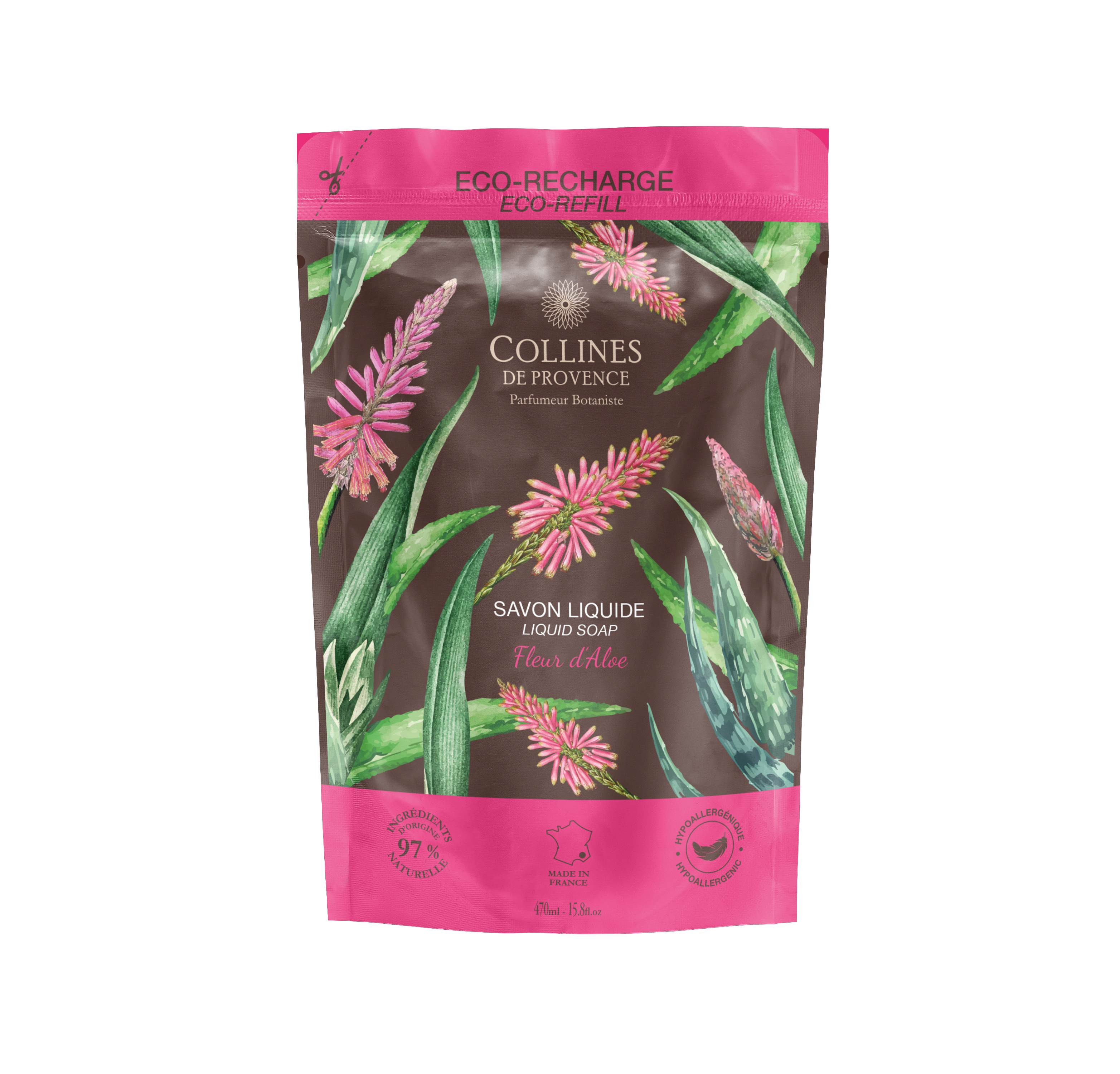 Fraicheur Vegetale рефилл жидкое мыло Aloe Blossom 470мл
