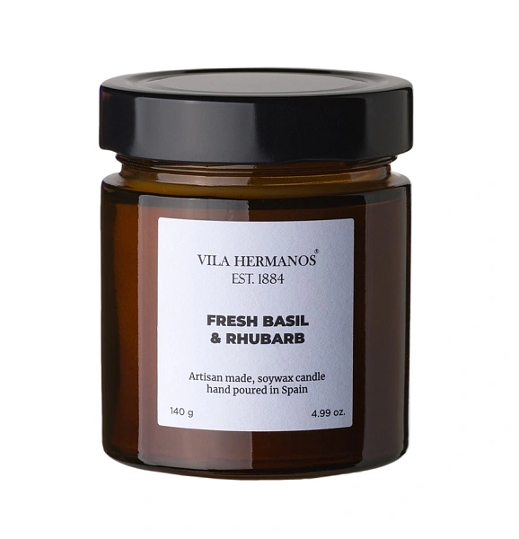 Apothecary свеча fresh basil and rhubarb 150г